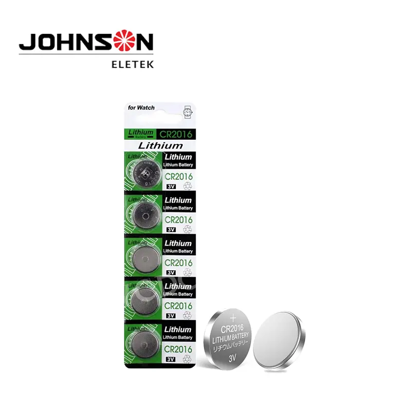 2019 wholesale price 3v 1000mah Coin Battery - CR2016 Lithium Battery 3V Coin Button CR series for branded watches batteries – Johnson