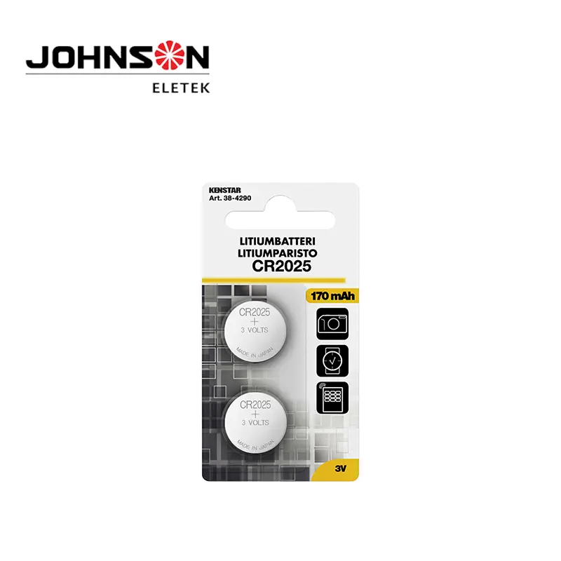 New Arrival China 5v Button Battery - CR2025 3 Volt Lithium Coin Cell Battery, Long Lasting Power in Child Resistant Packaging – Johnson