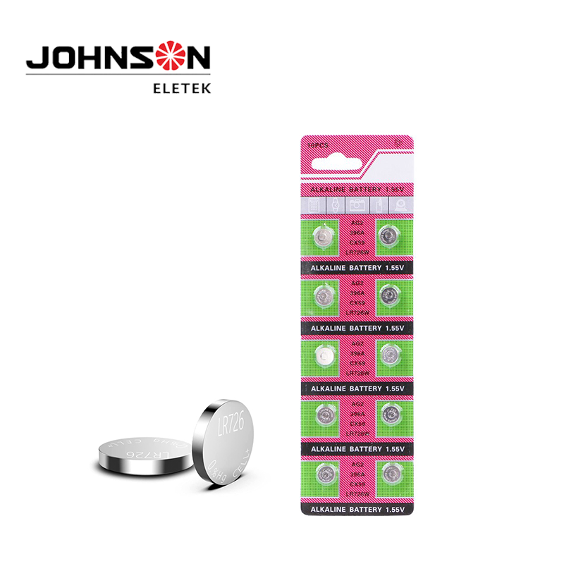 OEM Supply Button Battery Environment - LR59 1.5V AG2 LR726 Dry Cell Alkaline Button Cell 25mAh Customized Package – Johnson