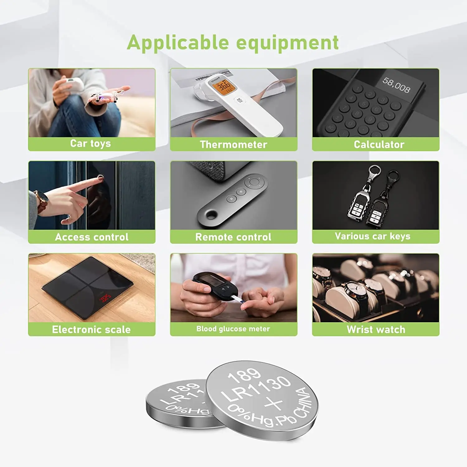Popular Design for Dry Cell - LR54 AG10 389 189 1.5V Cell Coin Alkaline Button Battery for Watch Toys Remote – Johnson