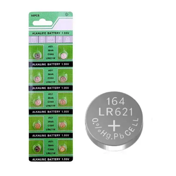OEM/ODM Supplier Button Battery 3v Cr2450 - China Factory Directly 1.5V LR60 LR621 AG1 364 Alkaline Button Cell Battery – Johnson